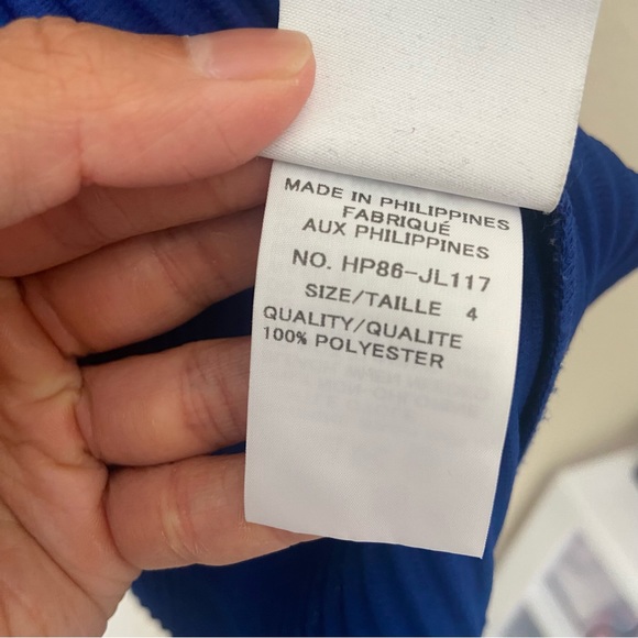 Homme Plisse Issey Miyake Blue Cotton Surface Pleated Cardigan Jacket size 4 - Picture 9 of 13